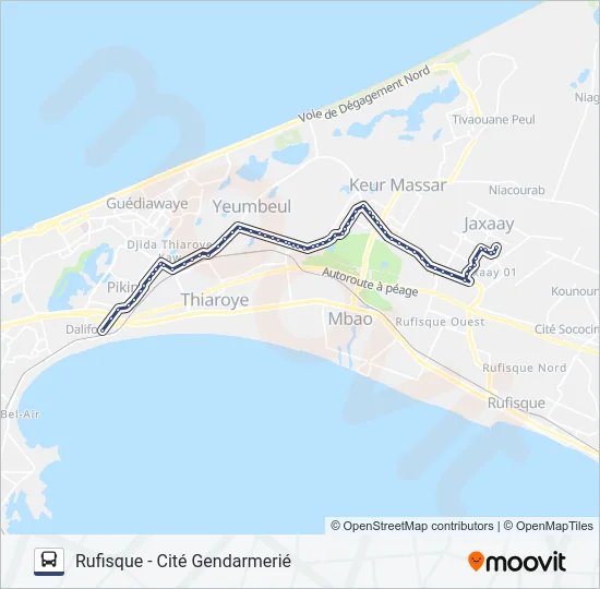 51 Bus Line Map
