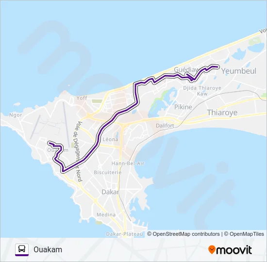 219 Bus Line Map