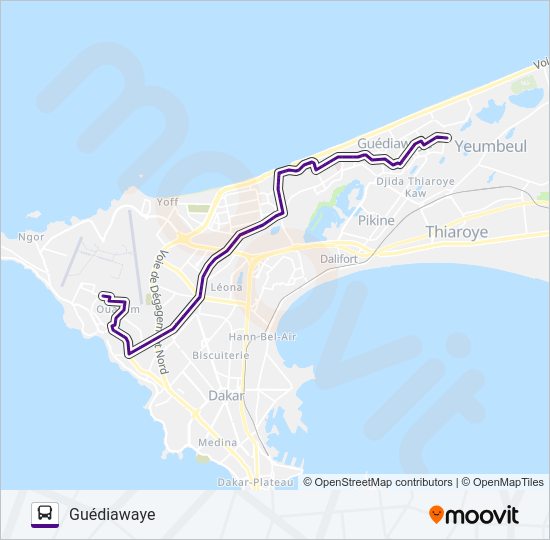 Plan de la ligne 219 de bus