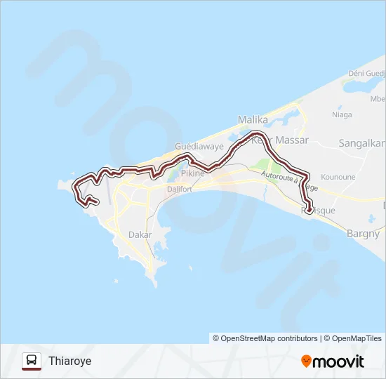 217 Bus Line Map