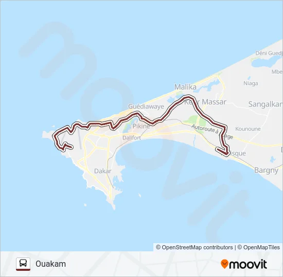 217 Bus Line Map