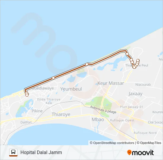 327 Bus Line Map