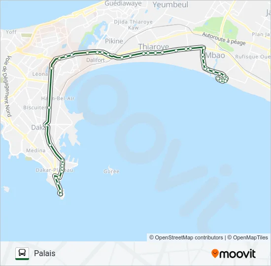 45 Bus Line Map