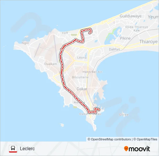 1A Bus Line Map