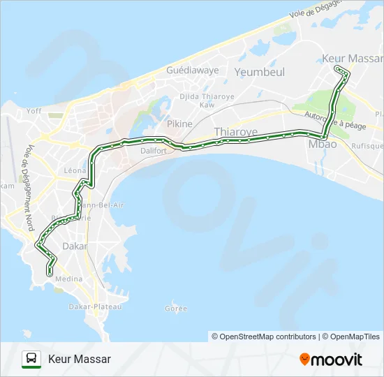 71 Bus Line Map