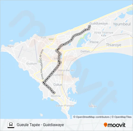 38 Bus Line Map