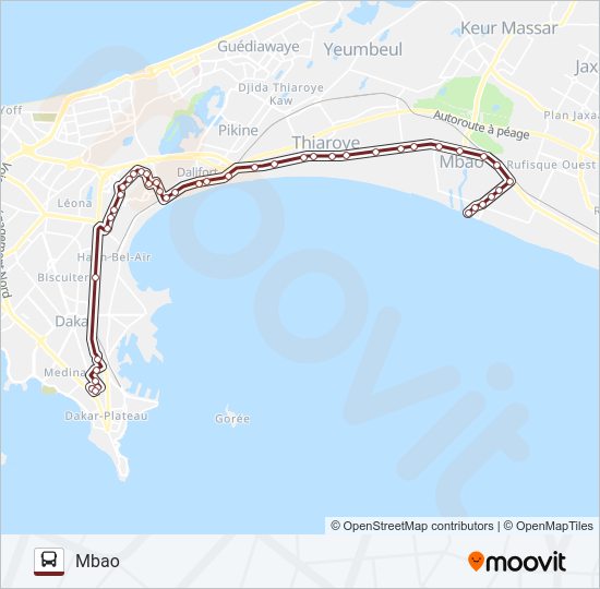 40 Bus Line Map