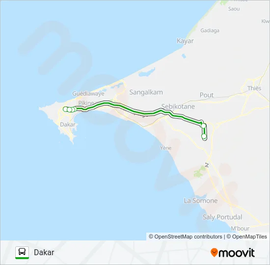 BUS 01 Bus Line Map
