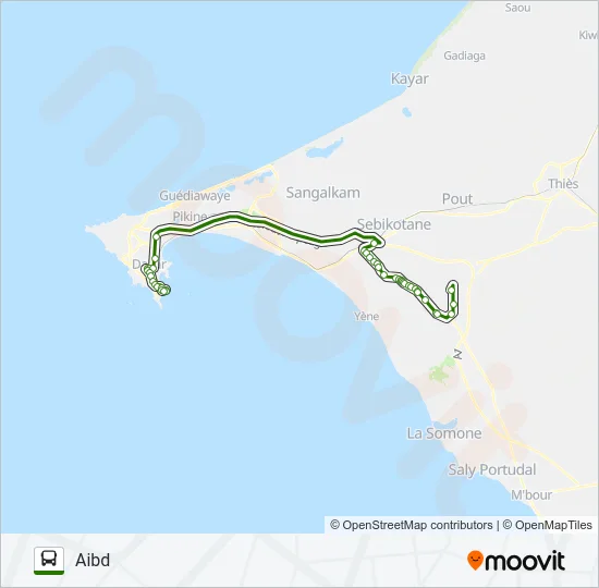 404A Bus Line Map