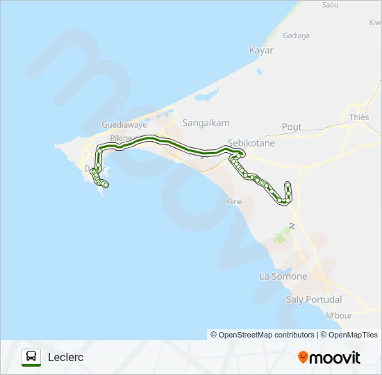 404A Bus Line Map