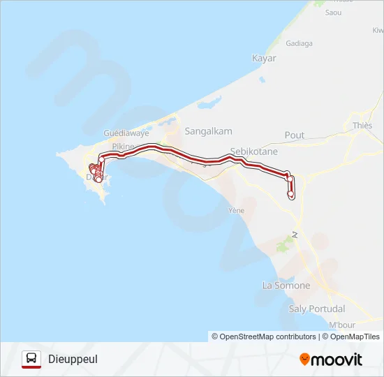 405 Bus Line Map