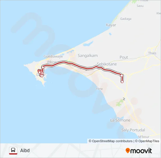 405 Bus Line Map