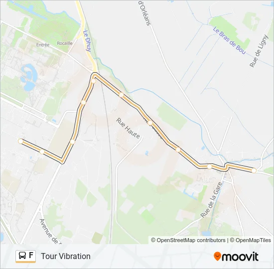 F Bus Line Map