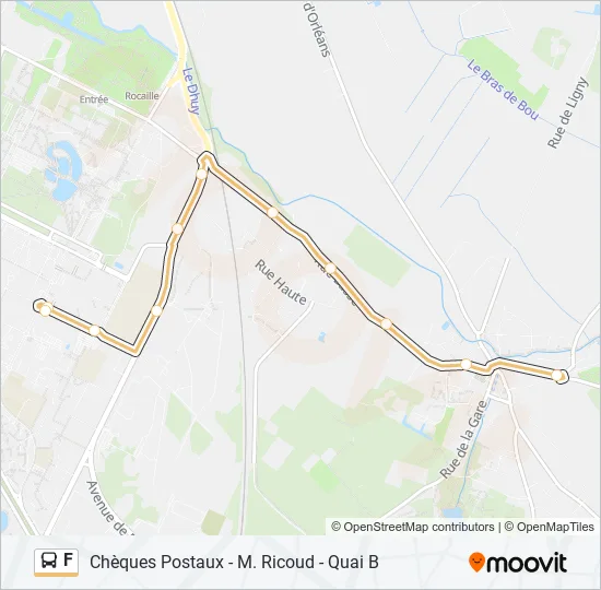 F Bus Line Map
