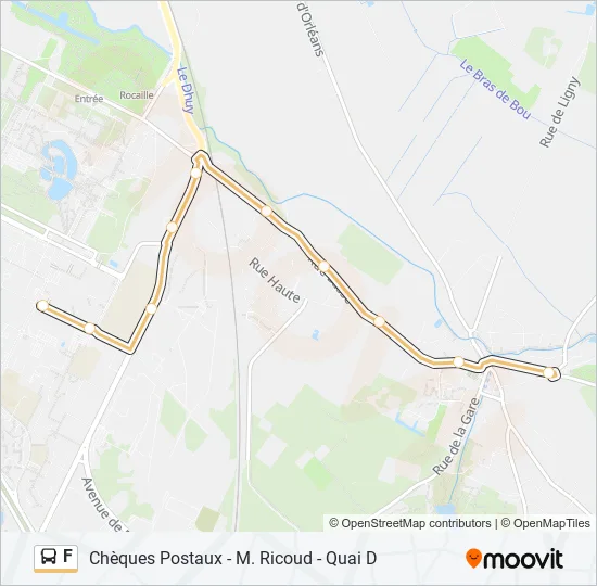 F Bus Line Map