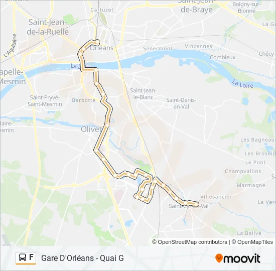 F Bus Line Map
