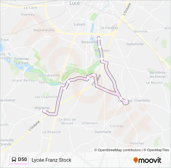 D50 Rappare D50 Route: Schedules, Stops & Maps - Lycée Franz Stock (Updated)