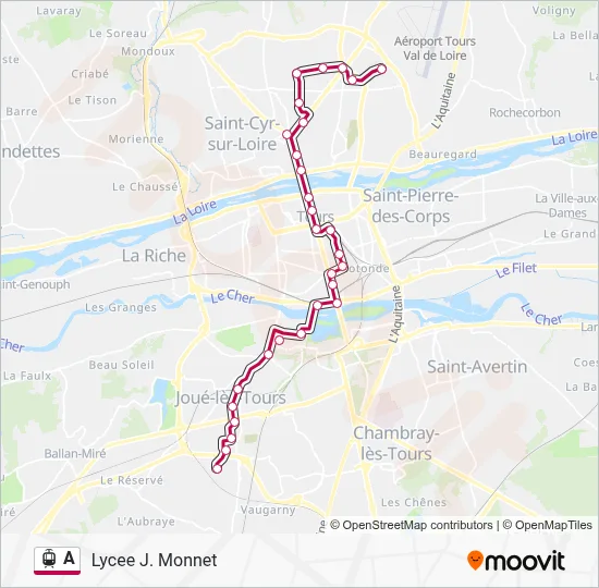 A Light Rail Line Map