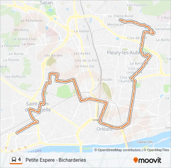 4 Bus Line Map