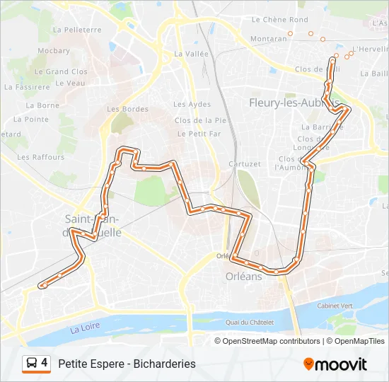 4 Bus Line Map