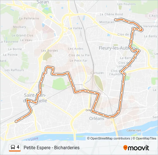 4 Bus Line Map