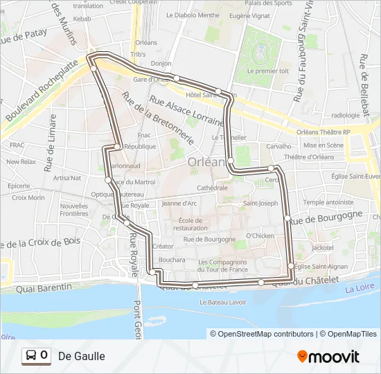 O Bus Line Map