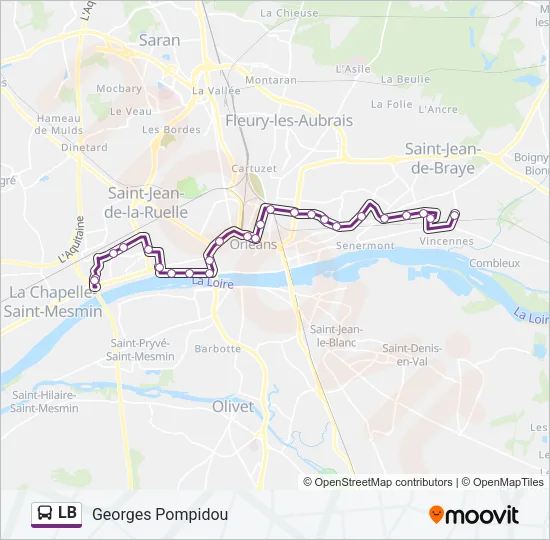 LB Bus Line Map