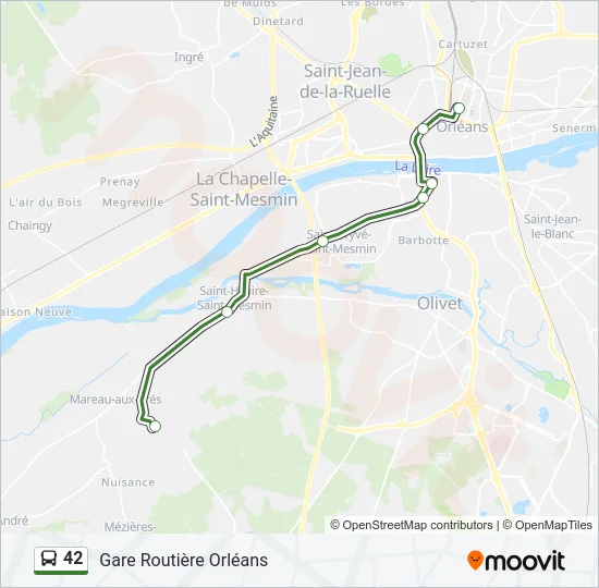 42 Bus Line Map