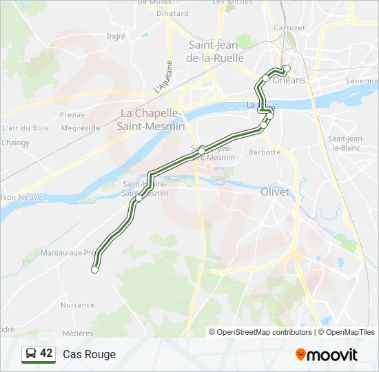 42 Bus Line Map