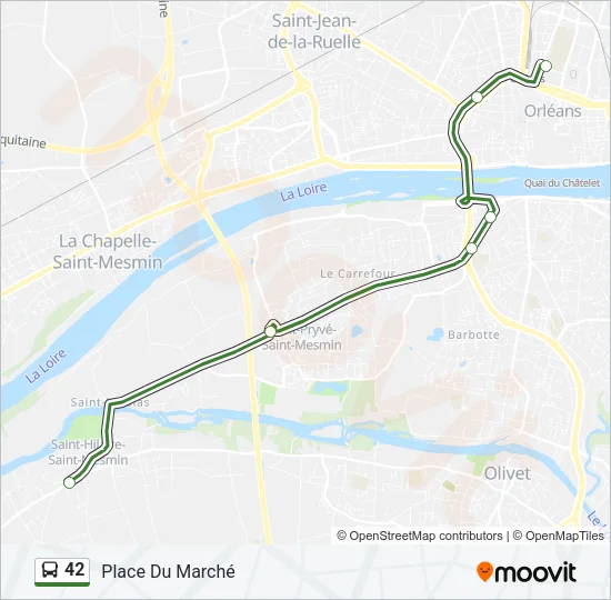 42 Bus Line Map