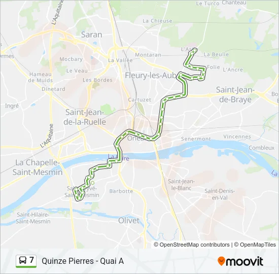7 Bus Line Map