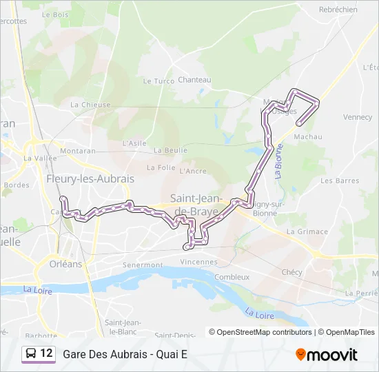 12 Bus Line Map