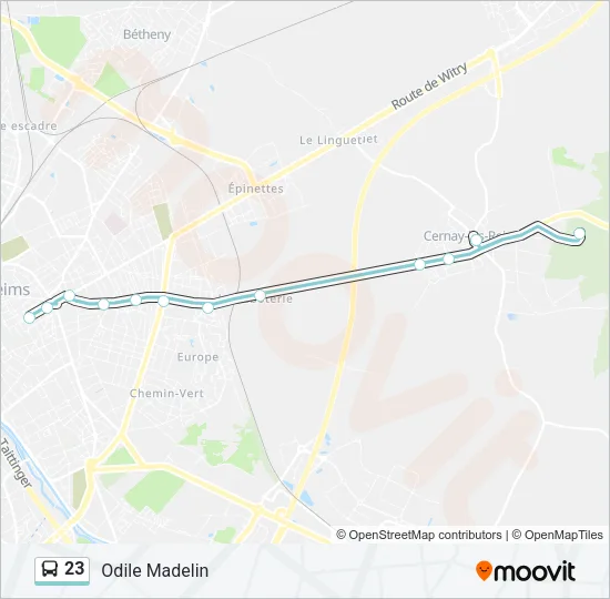 23 Bus Line Map