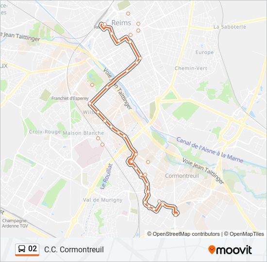 02 bus Line Map