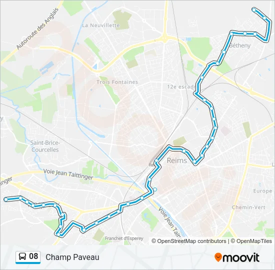 08 Bus Line Map