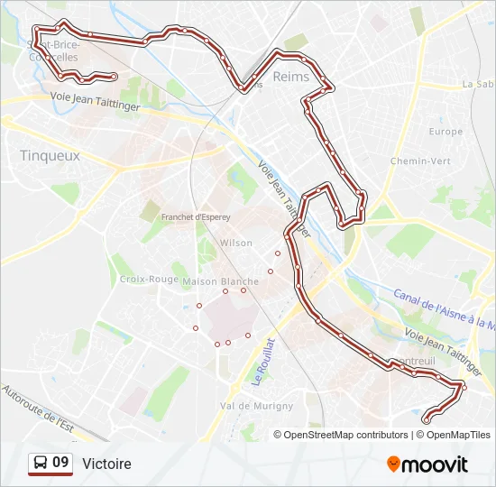 09 Bus Line Map