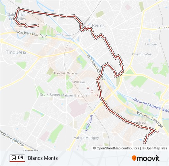 09 bus Line Map