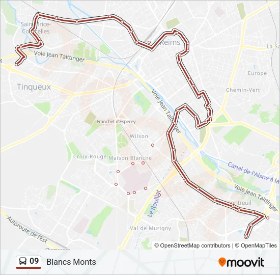 09 Bus Line Map