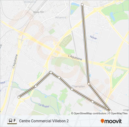 F Bus Line Map