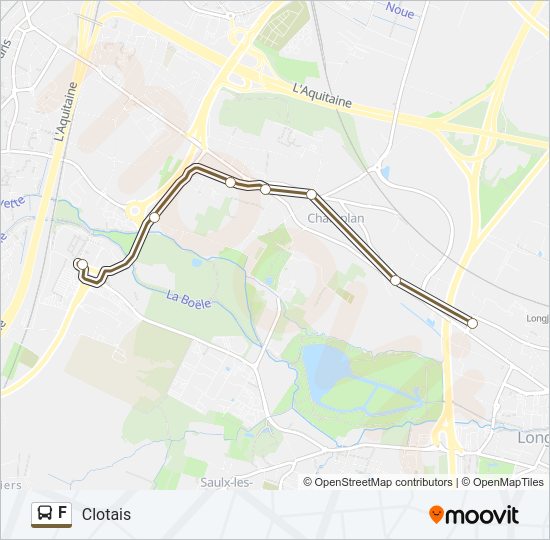 F Bus Line Map