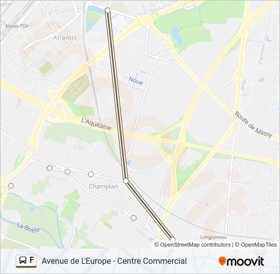 F Bus Line Map