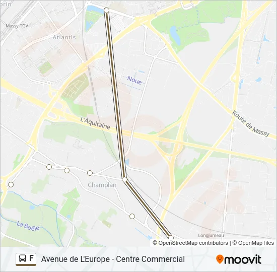 F Bus Line Map