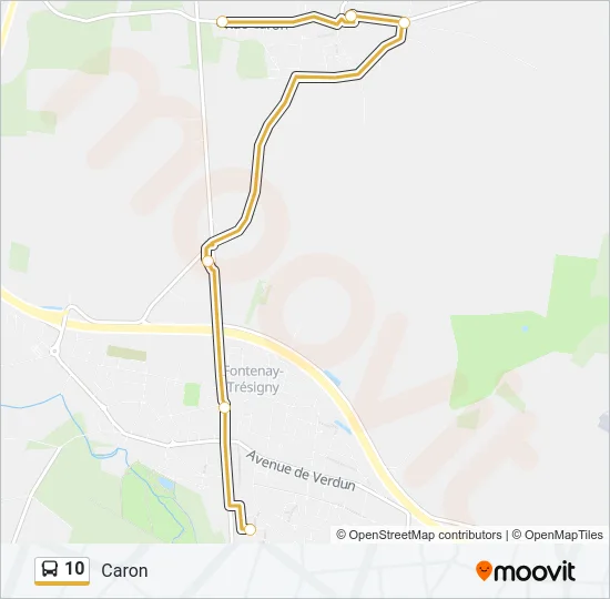 10 Bus Line Map