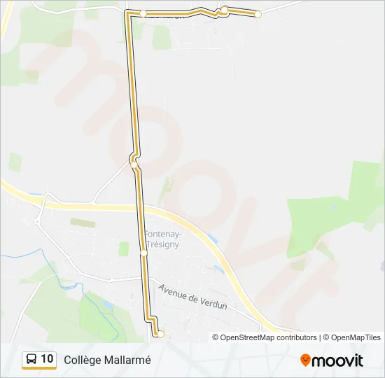 10 Bus Line Map