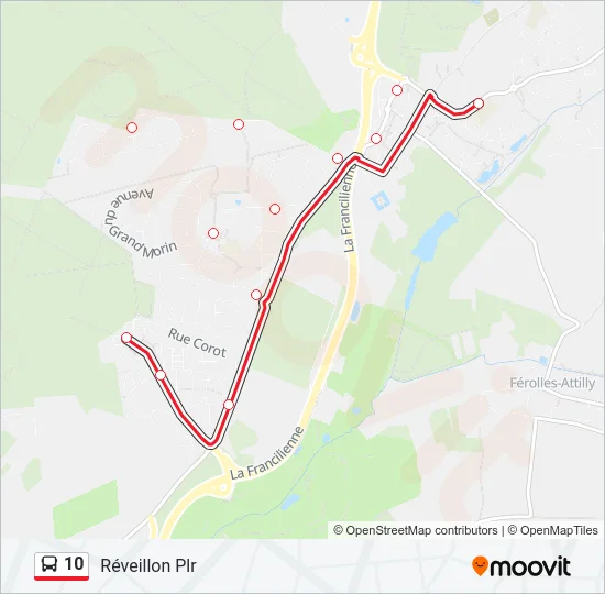 10 Bus Line Map