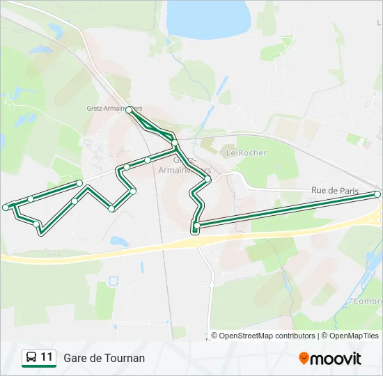 11 Bus Line Map