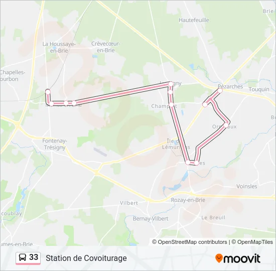 33 Bus Line Map