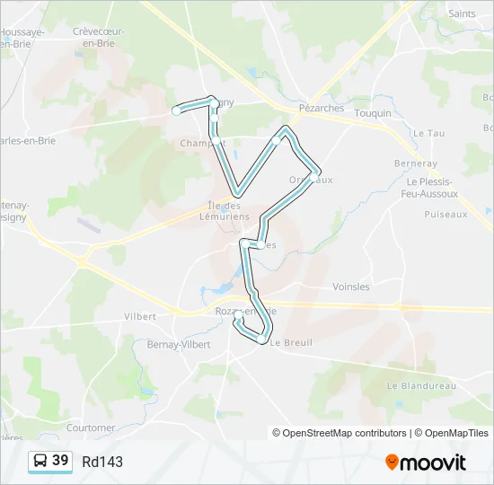 39 Bus Line Map