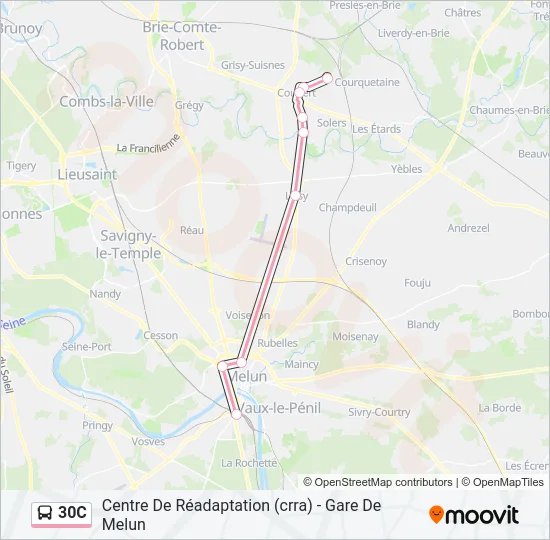 30C Bus Line Map