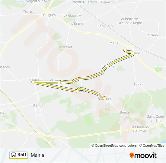 35D Bus Line Map